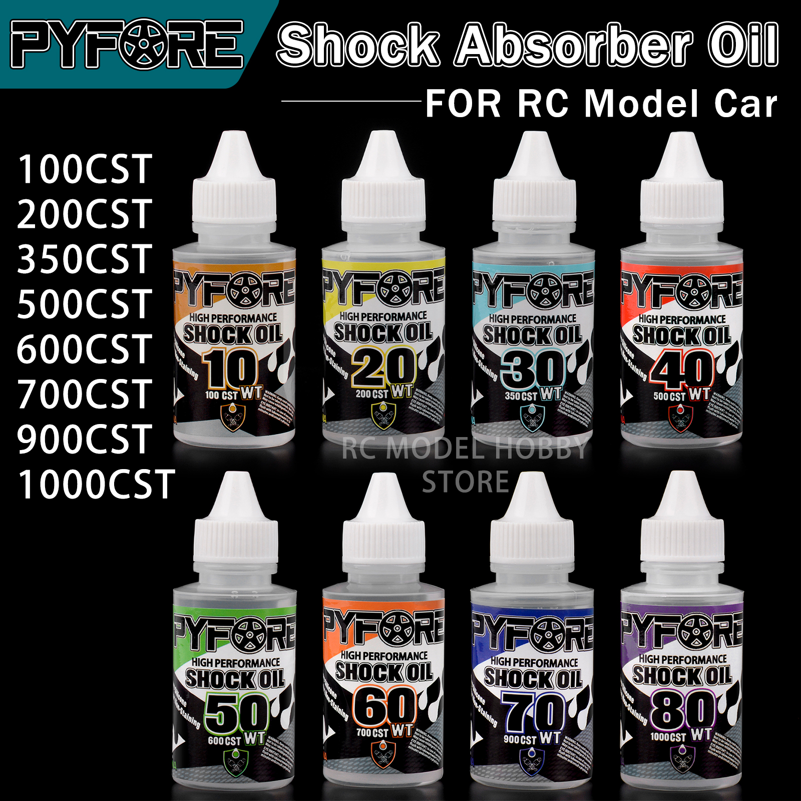 Rc Hobby Work Mat - PYFORE Shock Absorber Oil 60ml 100CST