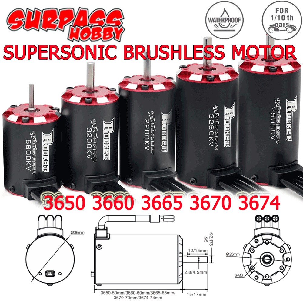 Rc Hobbyking - SURPASSHOBBY Rocket-RC Supersonic V2 Brushless Motor