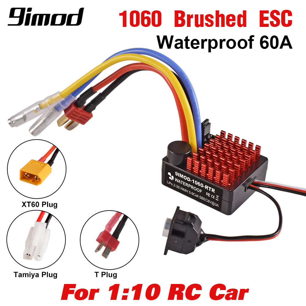 Esc Waterproof 60A - 9IMOD 60A Brushed Fahrregler Fahrtenregler Speed