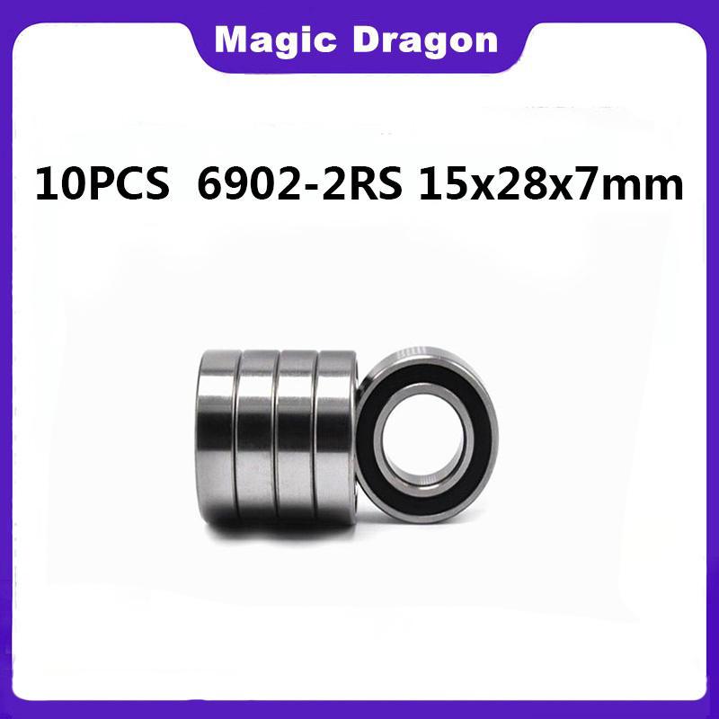 Hobby Quality Rc Cars - 10PCS 6902RS Bearing 15x28x7 mm ABEC-3