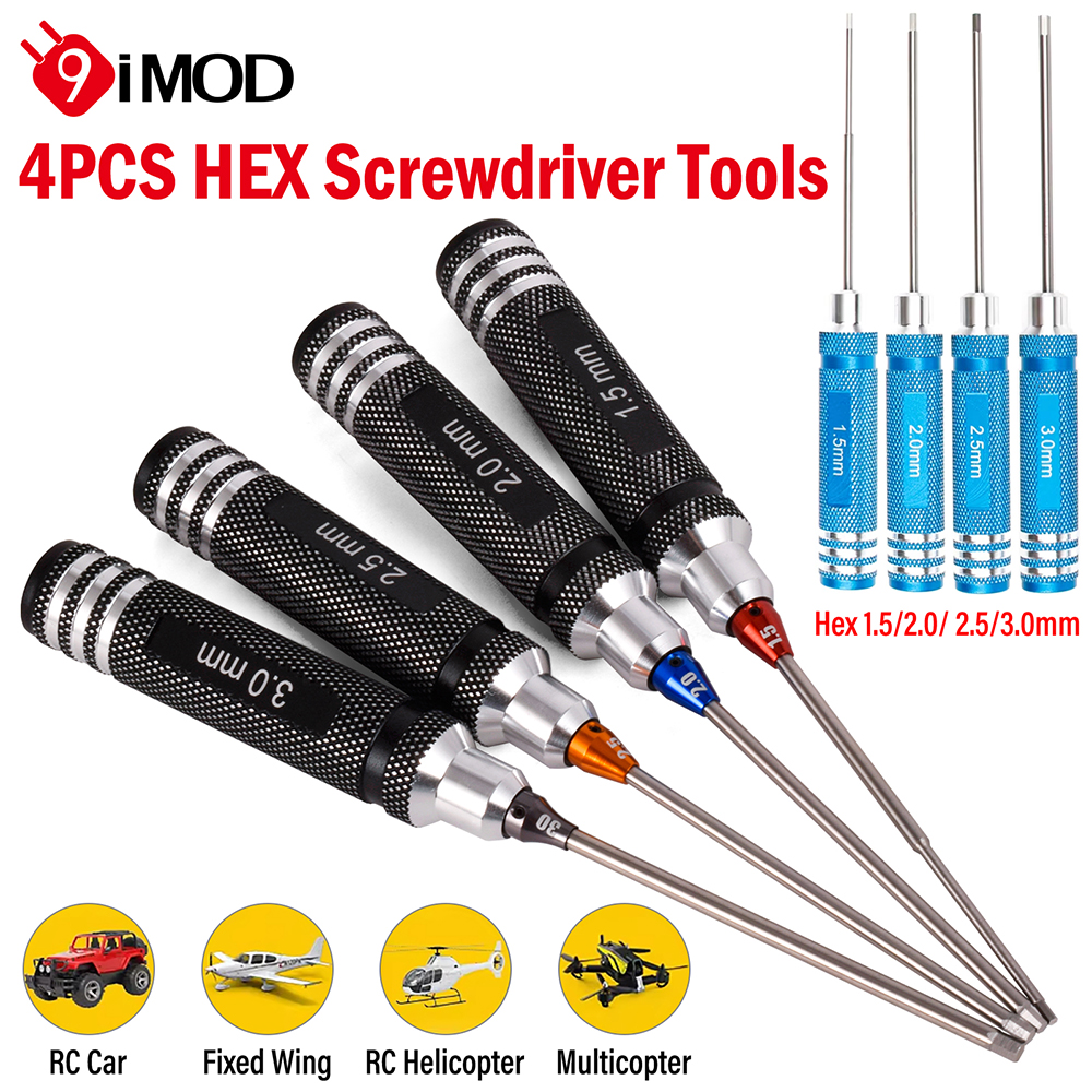 Rc Hobby Electric Screwdriver - 9IMOD RC Hex Driver Set 4pcs