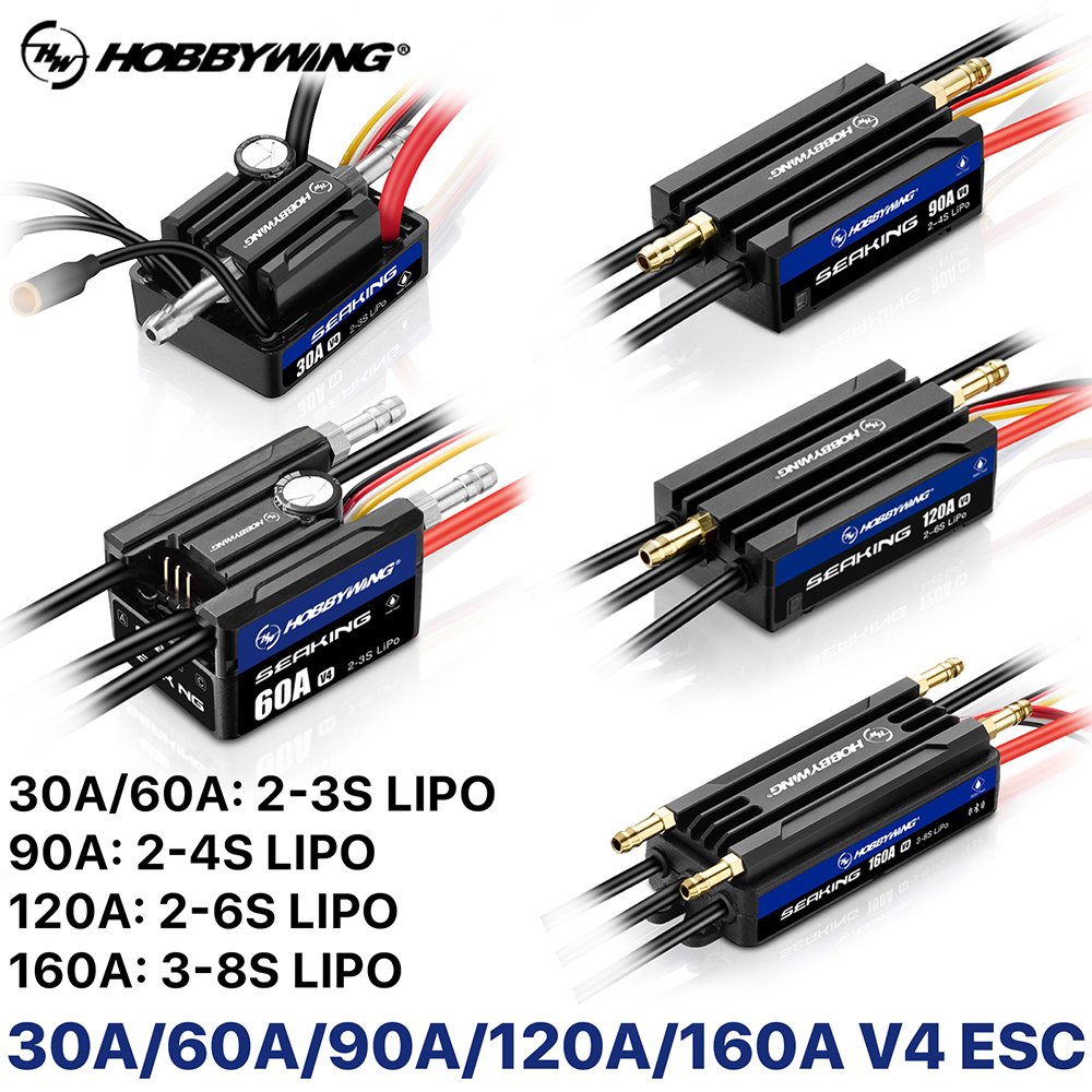 Esc Waterproof 60A - HOBBYWING Seaking Brushless ESC Boat ESC