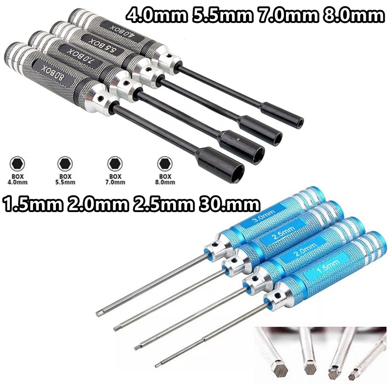 4Pcs Titanium Hex Screwdriver  - Rc Hobby Electric Screwdriver 리뷰 및 가격