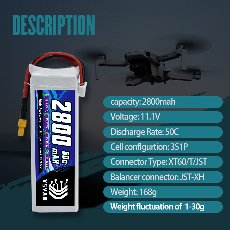 VSVAW 3S 2800mAh Lipo Battery  - Rc Hobby Airplanes 리뷰 및 가격