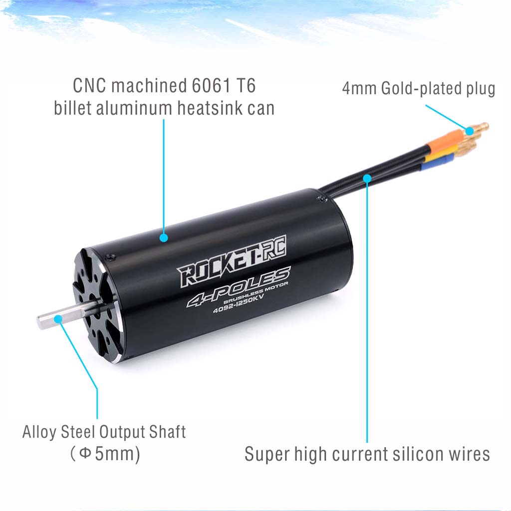 Rocket-RC 4092 1250KV 1520KV W - Esc Waterproof 60A 리뷰 및 가격