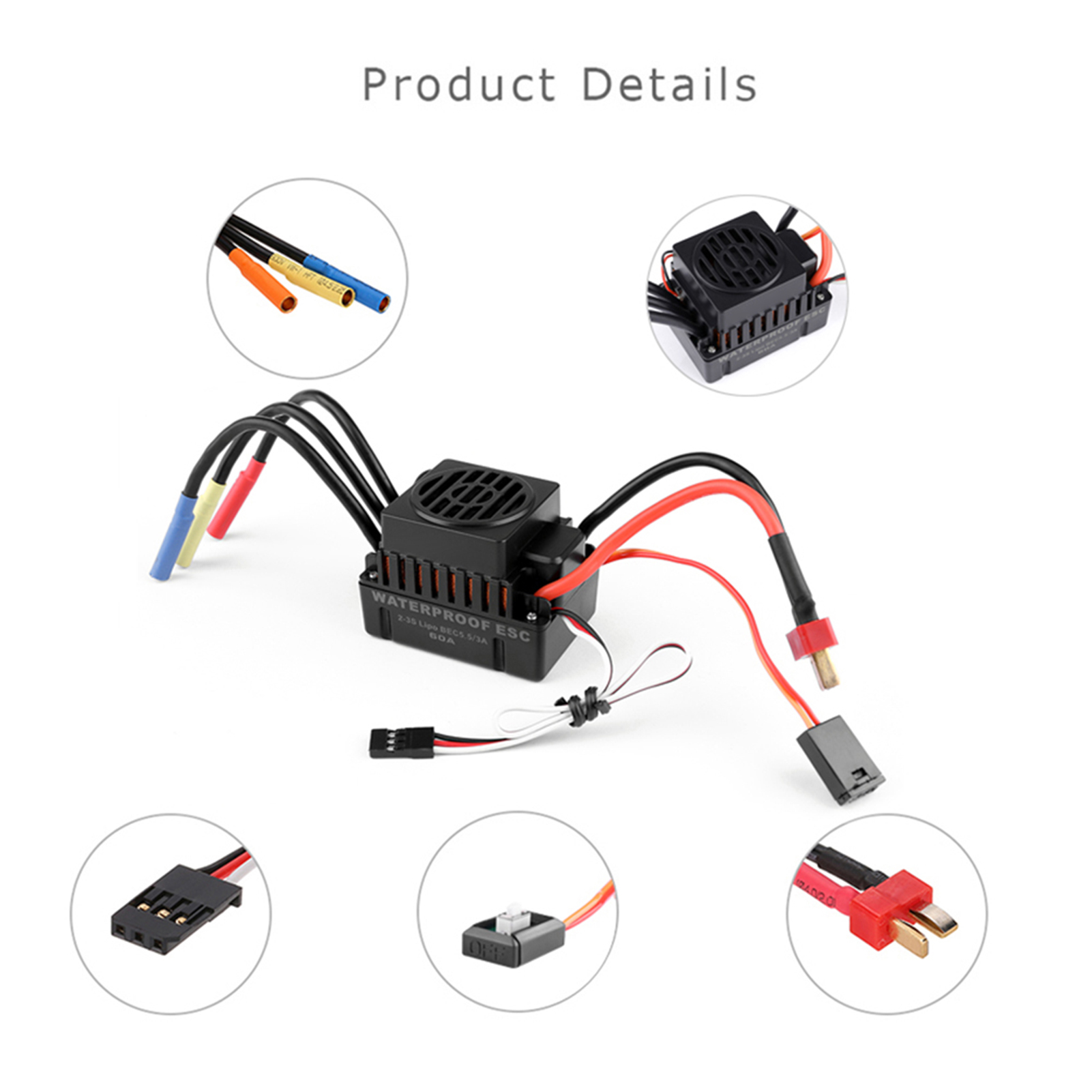 Upgrade Waterproof 3650 3500KV - Esc Waterproof 60A 리뷰 및 가격