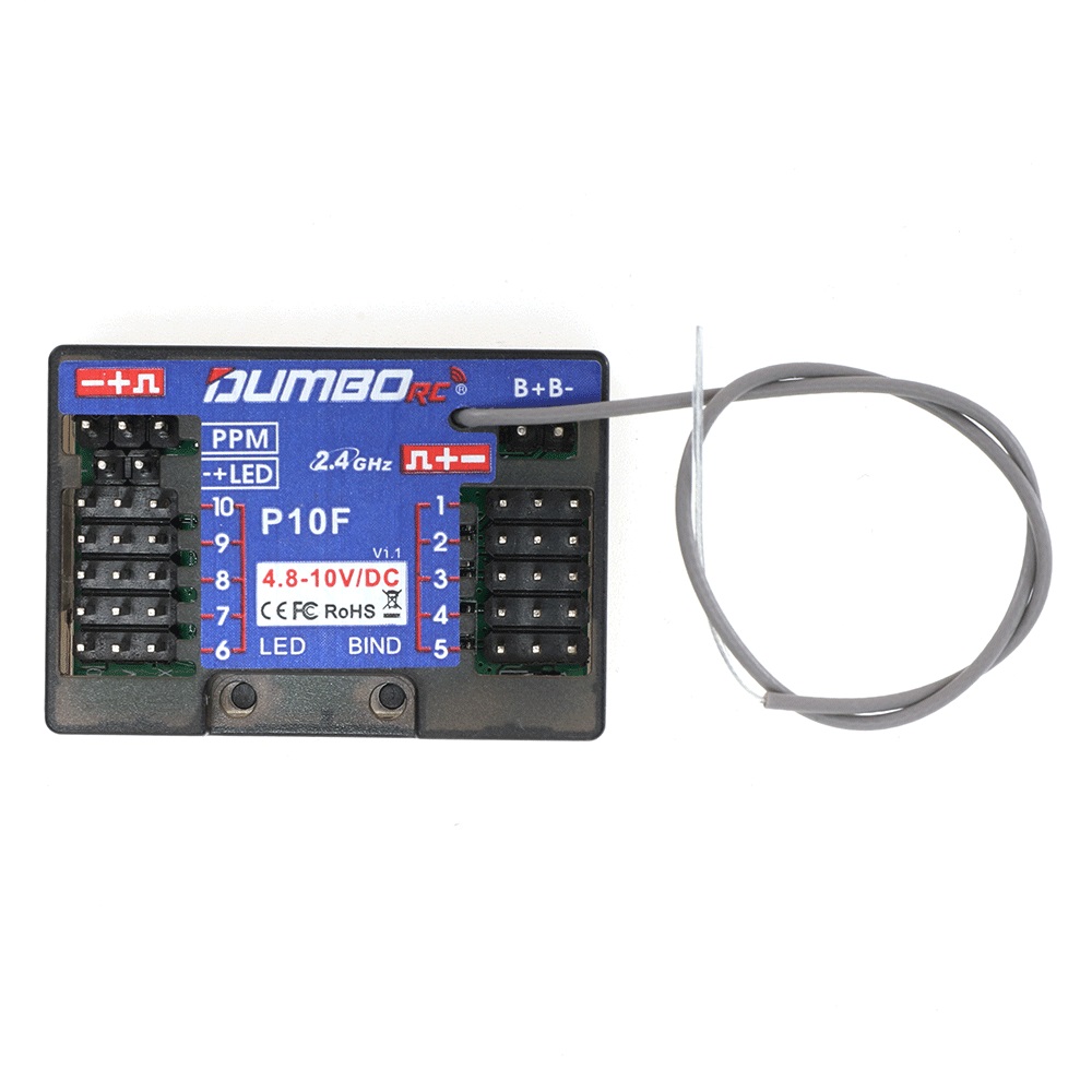 DUMBORC 2.4G 10CH P10F/P10FG G - Rc Hobbyking 리뷰 및 가격