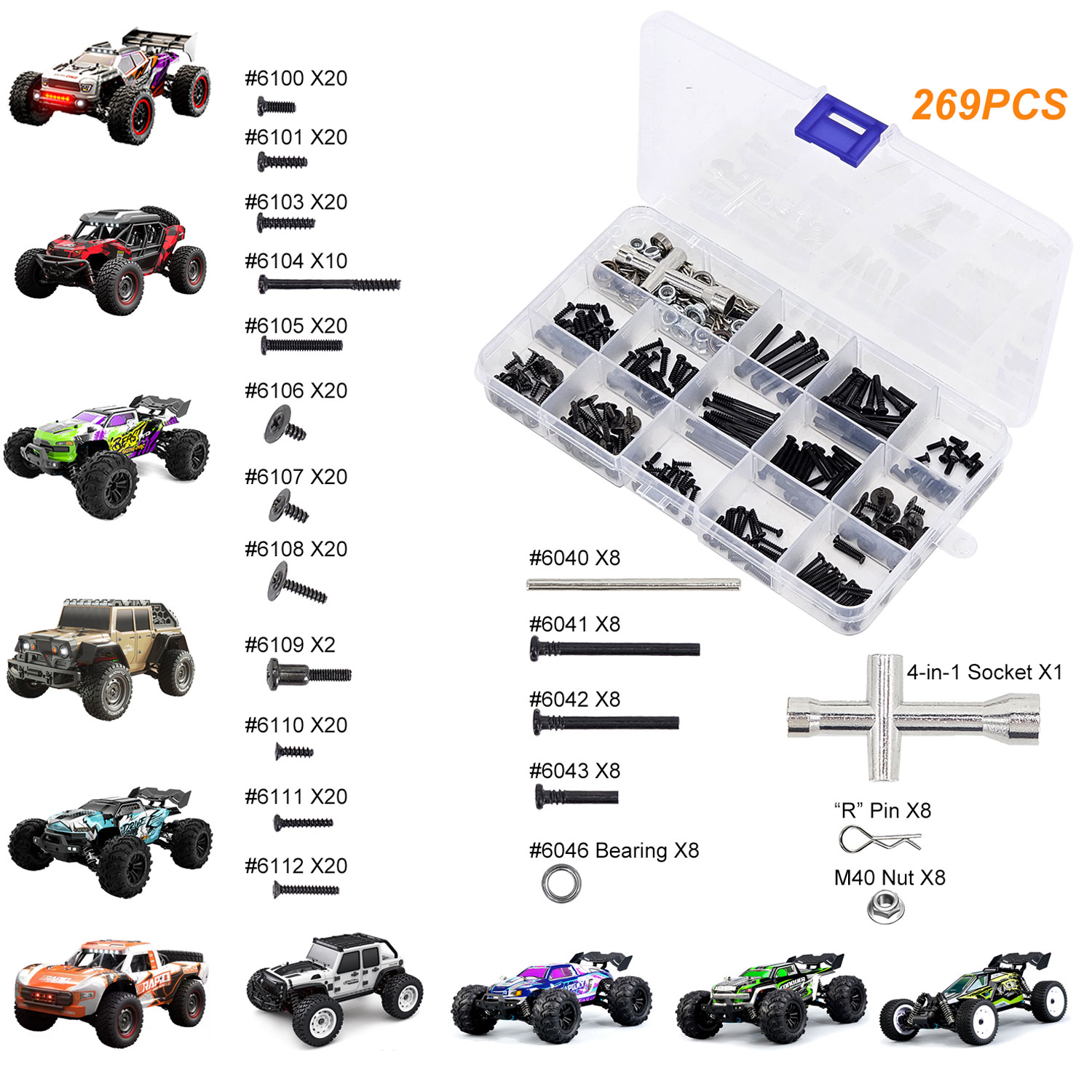 SCY 269-Piece RC Car Tool Kit  - Rc Hobby Nut 리뷰 및 가격