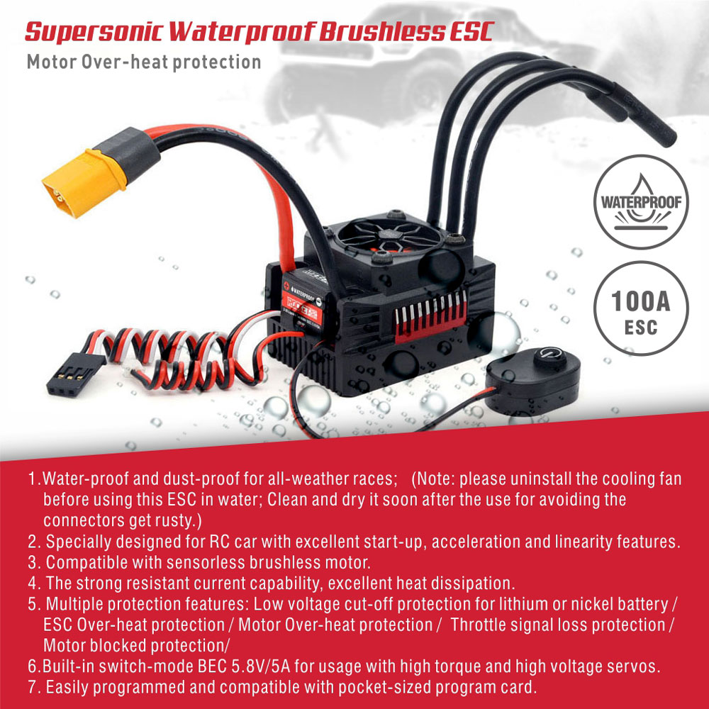 Rocket RC Supersonic V2 45A 60 - Esc Waterproof 60A 리뷰 및 가격