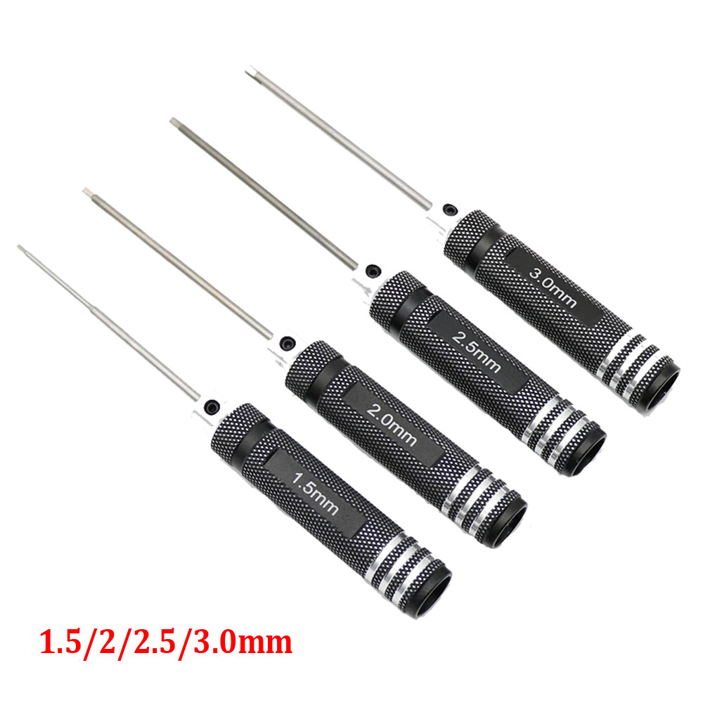 4PCS 1.5/2/2.5/3.0mm Black Hex - Rc Hobby Electric Screwdriver 리뷰 및 가격