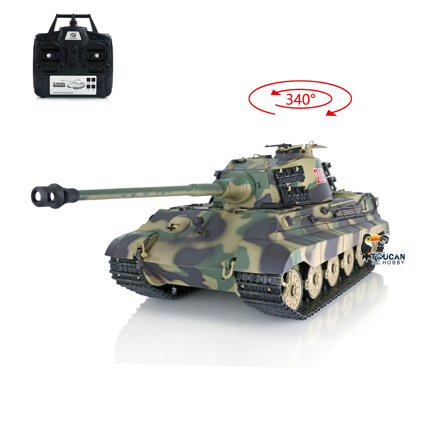 2.4G Heng Long 1/16 RTR RC Tan - Rc Hobby Kings 리뷰 및 가격