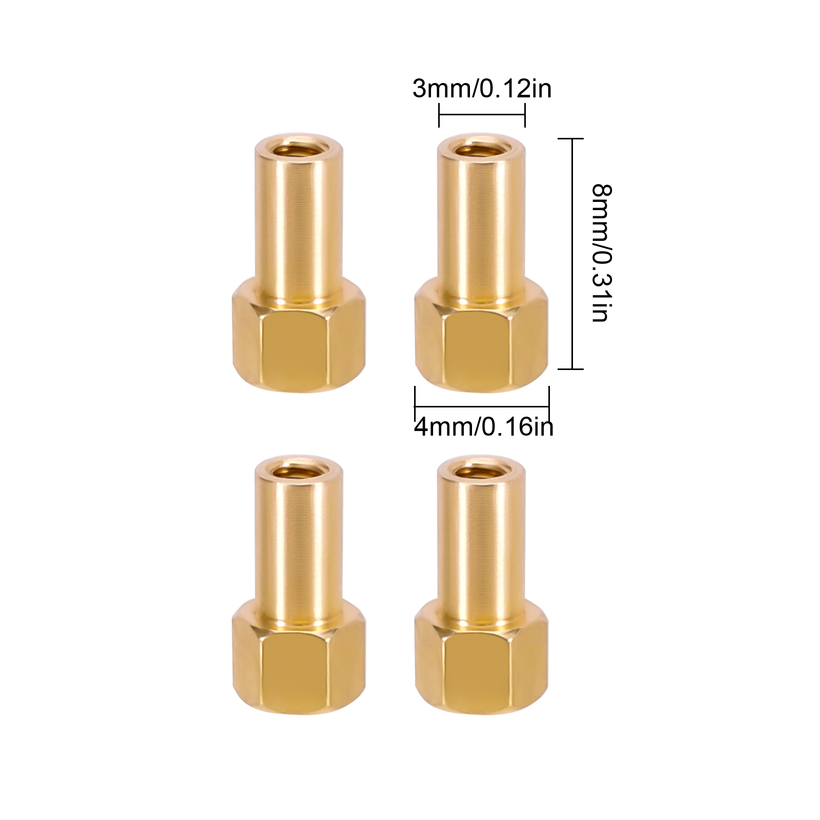 INJORA 4PCS Brass Extended Whe - Rc Hobby Work Mat 리뷰 및 가격