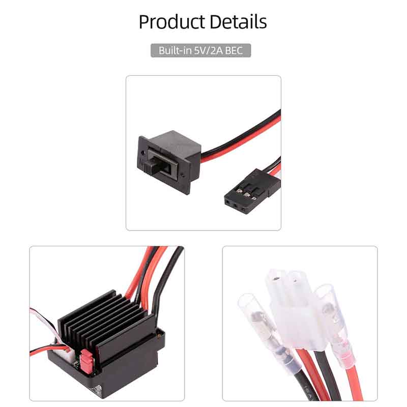 NEEBRC 320A Brushed ESC 60A El - Esc Waterproof 60A 리뷰 및 가격